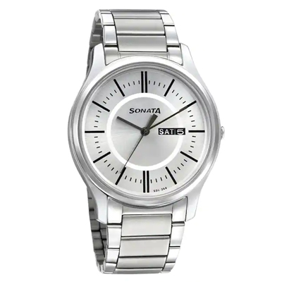 "Sonata Gents Watch 77082SM02 - Click here to View more details about this Product